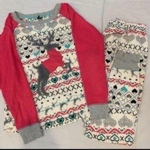Kensie Brand fleece winter print pajamas, EUC, XS